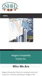 Mobile Screenshot of niagarahospitalityhotels.com